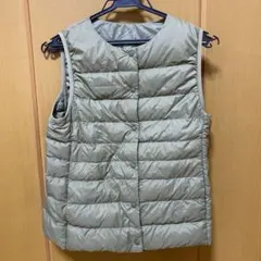 軽量ダウンノーカラーベスト Sサイズ