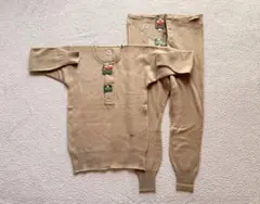 レナウン カシミヤ100％ 上下セット（長袖＋ロングパンツ）