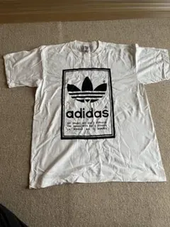 adidas ホワイト Tシャツ Lサイズ