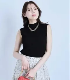 Mystrada 　ノースリボトルニット　マイストラーダ　新品　ブラック