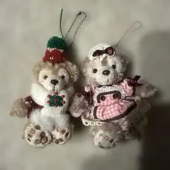 ダッフィー シェリーメイ　ぬいぐるみキーホルダー