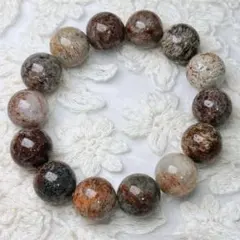 【天然石】ミックス千層ガーデンクォーツ ブレスレット 16mm 癒し 開運