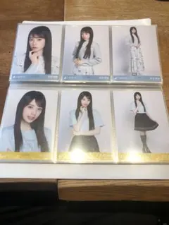 矢田萌華 乃木坂46 生写真 久保史緒里卒コンT 襟付きコーデ 6種コンプ