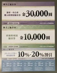 VTホールディングス 株主優待券