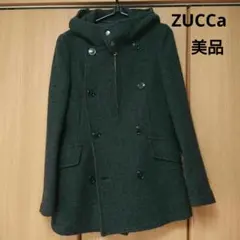 【美品】ZUCCa ウール ピーコート