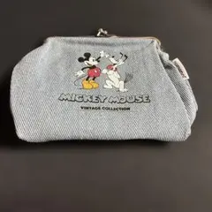 ミッキーとプルートのがま口ポーチ