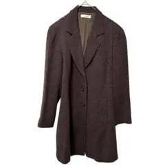 LINEAR テーラードジャケット コート ロング ブラウン系　日本製　45