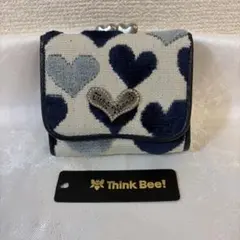 Think Bee!(シンク ビー！)パンチ 三つ折り財布 ネイビー - メルカリ