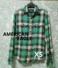 AMERICAN EAGLE XSサイズ 長袖ネルシャツ