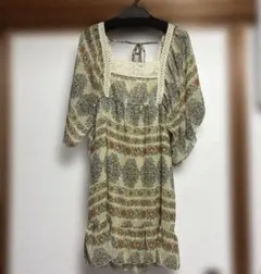 Mignon チュニック 半袖 ペイズリー柄 新品 ワンピースのサムネイル
