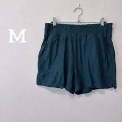 パンツ 【M】 ショートパンツ グリーン 短パン ポケット付き リゾート