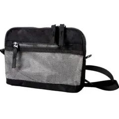 サコッシュ ショルダーバッグ ミニショルダー メッシュポケット 軽量 2way