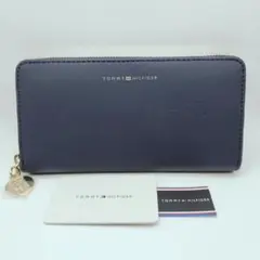 【未使用】TOMMY HILFIGER 長財布 ネイビー ロゴ シンプル