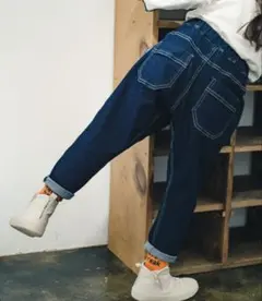 branshes ガーデナーテーパード　デニムパンツ　90 キッズ