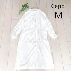 【新品】Cepo セポ ロングワンピース マキシ丈　羽織【M】前開き 春夏のサムネイル