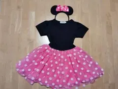 水玉模様 半袖ワンピース 120cm