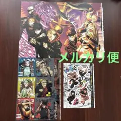 週間少年ジャンプ 呪術廻戦 ポスター クリアシート ホロフレークシール 3点