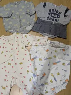 ロンパース・カバーオール4点セット