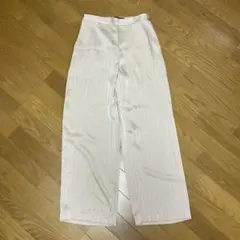 ZARA ピンクベージュ ワイドパンツ XS