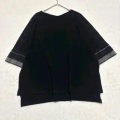 ナノユニバース◆半袖カットソー/チュニック 袖レース オーバーサイズ ゆったりのサムネイル