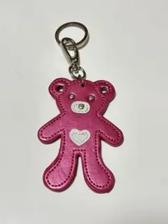 ピンク クマ型 キーホルダー