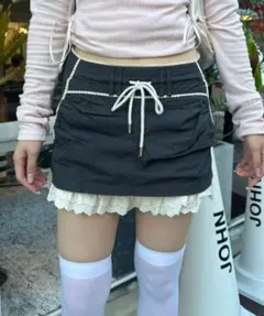 SCULPTOR レースローライズスカート