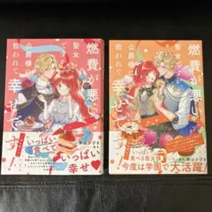 燃費が悪い聖女ですが、公爵様に拾われて幸せです 1・2巻セット
