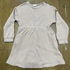 branshes ベージュ 長袖ワンピース