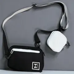 アンダーアーマー UNDER ARMOUR ボディバッグ 黒白コンビ