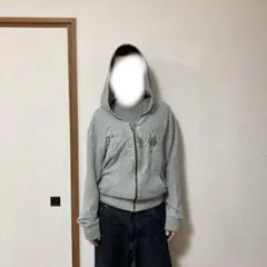 70s kapital? Boro 短丈akimbo シルエット　ジップパーカー