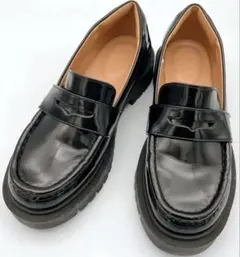 ユニクロ UNIQLO C 【23.0】コンフィールタッチローファー 黒