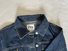 ZARA ダークブルー デニムワンピース 長袖
