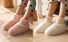 レディース スリッパ 暖かい 室内 屋外 滑り止め 冬用 ハウススリッパ　M