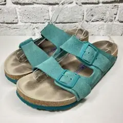 【美品】BIRKENSTOCK アリゾナ スエードレザー ボールドグリーン 26