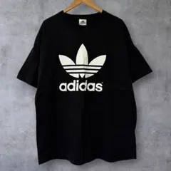 90s USA製 アディダス トレフォイル Tシャツ ブラック L 常田大希