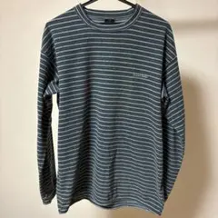 mont-bell CHAMEECE ボーダー柄 フリース 長袖シャツ Lサイズのサムネイル