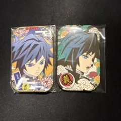 鬼滅の刃 まるかく缶バッジ 冨岡義勇セット