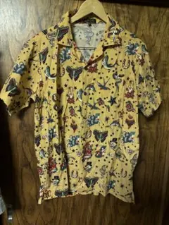 ラリー拳銃プリントシャツ THE CLASHジョンソンズラロッカ 森山ワコマリア ラリー拳銃プリントシャツ THE CLASHジョンソンズラロッカ 森山