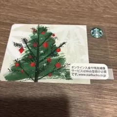 スターバックスカード　Starbucks 未削り クリスマスツリーのサムネイル