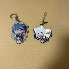リゼロ レム、エミリア　キーホルダー、ストラップ