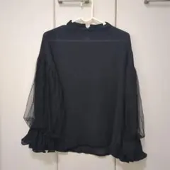 fifth　シフォンブラウス　 フリル袖 長袖