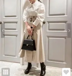 【Lily Brown】シャツドッキングワンピース【サイズ M】