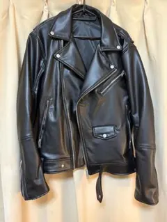 ダブルライダースジャケット ブラック