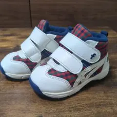 美品　13.5cm　ファミリア 靴　asics コラボスニーカー