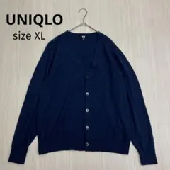 ◆ UNIQLO ユニクロ エクストラファインメリノVネックカーディガン（長袖）