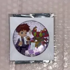 デジモンアドベンチャー×極楽湯 缶バッジ　光子郎＆テントモン
