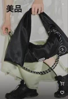 【OUTDOOR×yae】Paracord big ribbon bagブラック