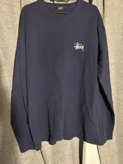 ネイビー 長袖カットソー