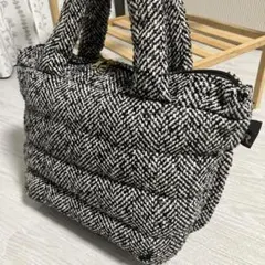 ルートート⭐️ ROOTOTE 　フェザールーツイードトートバッグブラック系