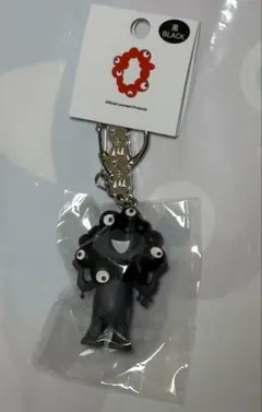 黒ミャクミャク　立体PVCプレート付キーホルダー